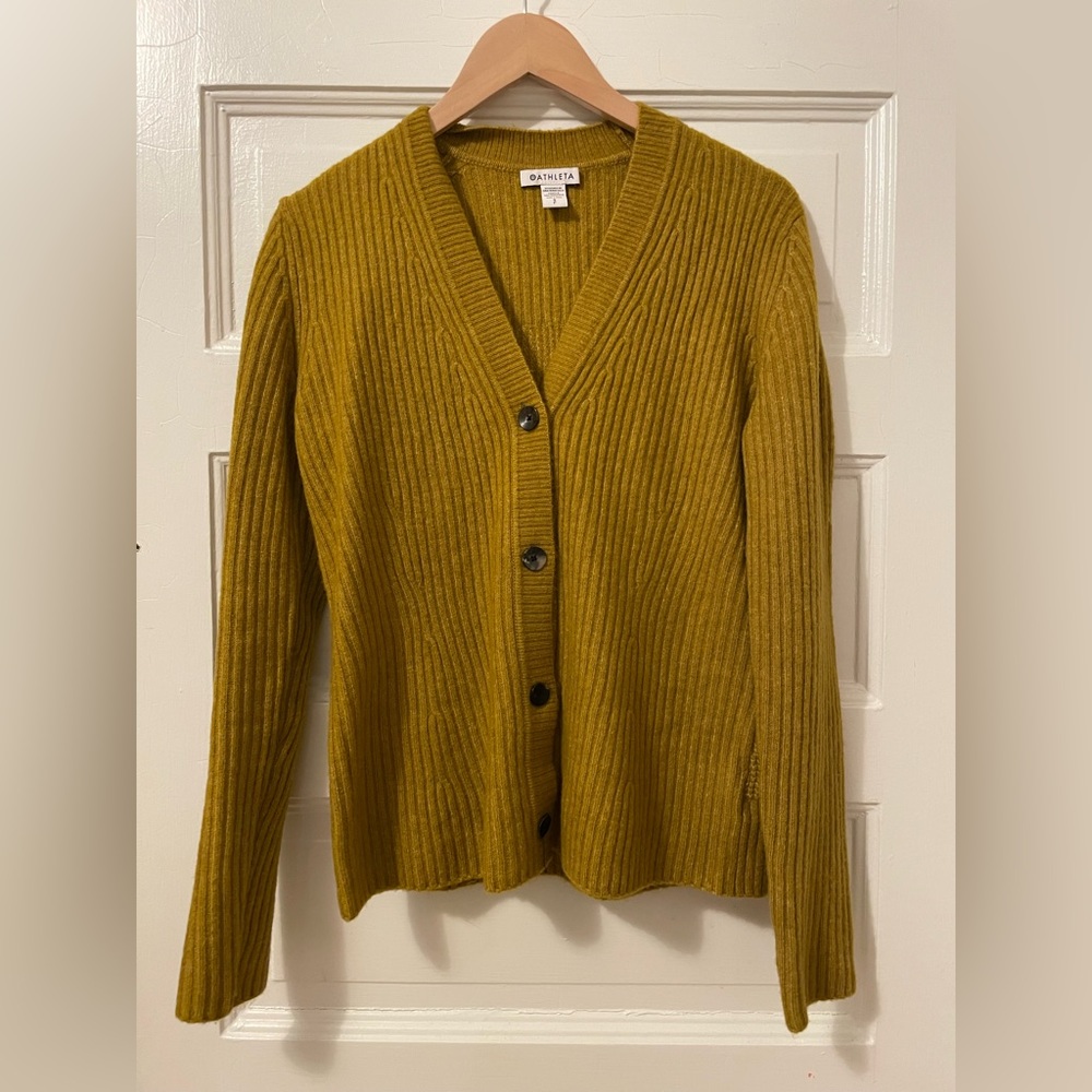 Athleta V neck Cardigan Sweater
